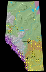 Prairie Crocus Distribution MapLarge